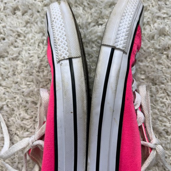 Converse Womens 8 Pink Low Top Lace Up - Picture 8 of 9